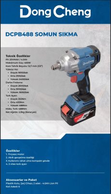 DCPB488 Somun Sıkma